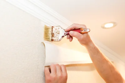 Pose de papier peint à Hauts de Bienne — revêtements muraux et toiles de verre